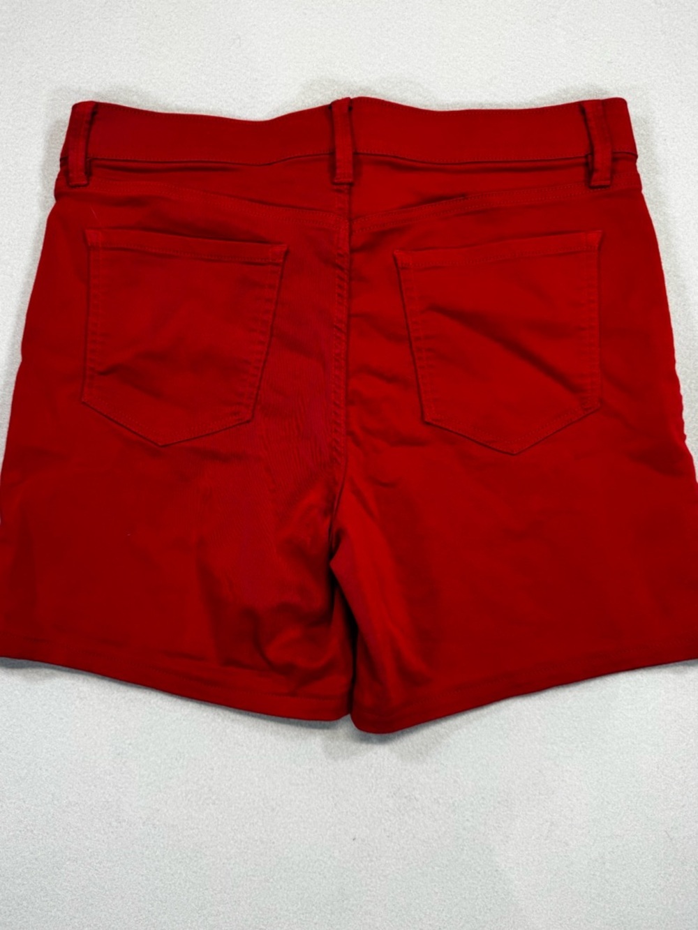 Liz Claiborne Red Stretch Denim Women's Shorts - Picture 3 of 8